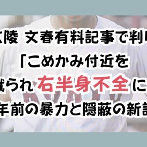 広陵 文春有料記事で判明「こめかみ付近を蹴られ右半身不全に」10年前の暴力と隠蔽の新証言
